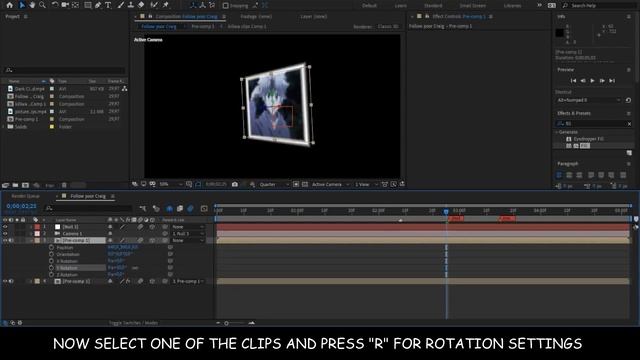 Smooth 3D Camera Movements + Picture Frame | After Effects AMV Tutorial смотреть онлайн