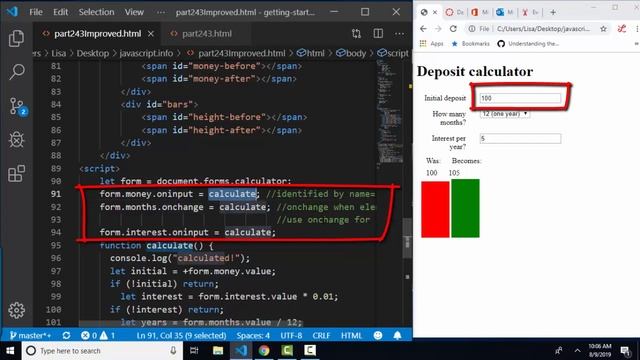 javascript.info The Modern JavaScript Tutorial Part 2: 4.3 Events: change and input смотреть онлайн