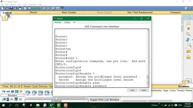 Enable Password - Privileged EXEC mode access смотреть онлайн