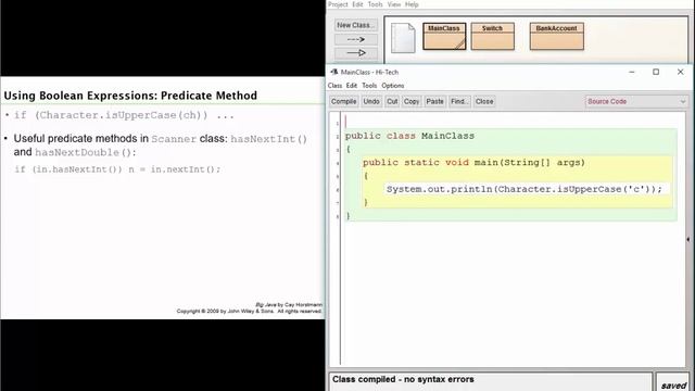 Big java 5.4: Using Boolean Expressions смотреть онлайн