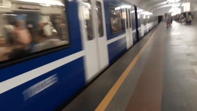 Новый поезд Stadler в метро Минск. смотреть онлайн