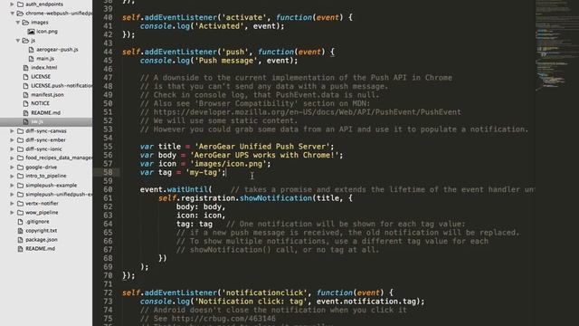 Chrome Push API with AeroGear Unified Push Demo смотреть онлайн
