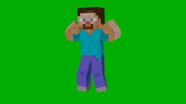 СТИВ ТАНЦУЕТ МАКАРЕНУ на ЗЕЛЕНОФ ФОНЕ МАЙНКРАФТ / STEVE MINECRAFT DANCING MACARENA CHROMA KEY смотреть онлайн