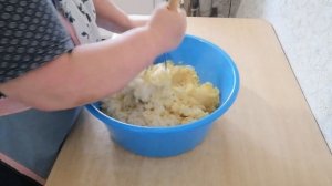 Начинка для вареников : картофель с грибами