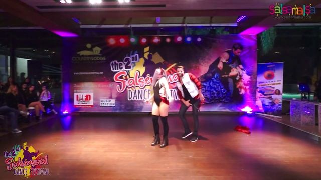 Sara Lopez & Reda Becili Show - 2.Salsensual Dance Festival Lebanon смотреть онлайн