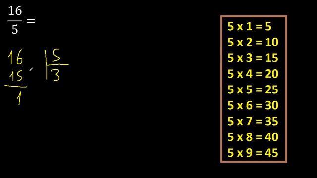 convertir 16/5 a decimal , transformar fracciones a decimales , de fraccion a decimal, como смотреть онлайн