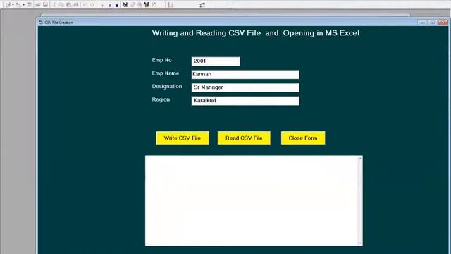 Reading and Writing Text files and CSV files in Visual Basic 6.0 смотреть онлайн