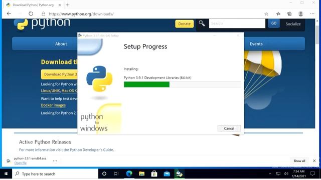 How to install python 3.9 and pip on Windows 10 {Update 2021} смотреть онлайн