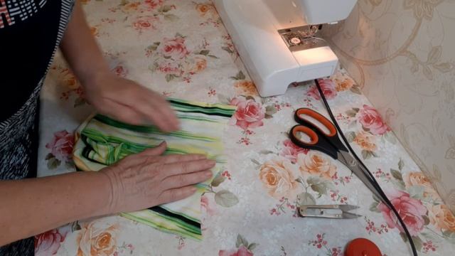 Лоскутное шитье. Шьем удобную повязку на голову.? смотреть онлайн