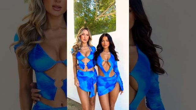 2 beautiful blue dresses for party Fashion weekend #fashion #style #beauty #dress #foryou #model смотреть онлайн