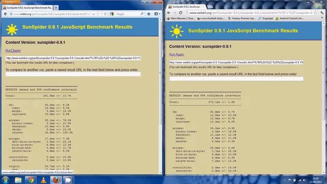 FireFox 15 vs Google Chrome 21 BENCHMARKS! смотреть онлайн