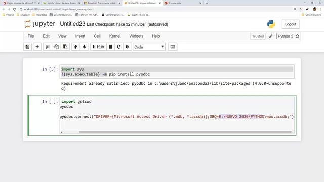Conectar pyton con Access смотреть онлайн