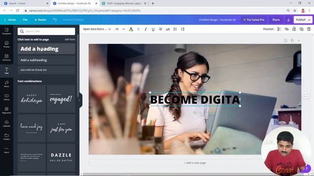 How to Design Facebook Ads Creative in 5 Minutes | In Hindi смотреть онлайн