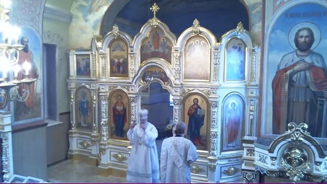 Литургия в воскресенье 24.01.2021 в Свято-Успенском кафедральном храме г. Тихорецка смотреть онлайн