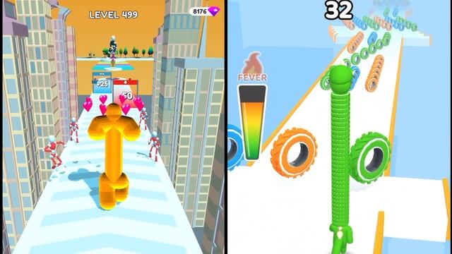 Tall Man Run | Long Neck Run - ALL LEVELS iOS/Android Gameplay смотреть онлайн
