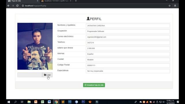 SISTEMA DE PERFIL (HTML, PHP Y MSQL) смотреть онлайн