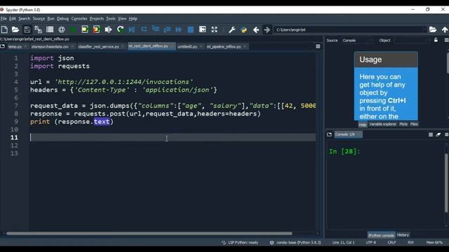 Deploying Models with MLflow - Creating a REST API locally with MLflow serving смотреть онлайн