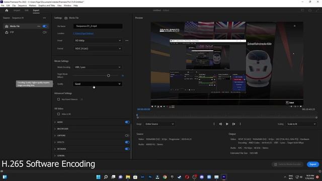 Adobe Premiere Pro 2022 22.5 Test Rendering AMD VCN/AMF Ryzen 5 5600G, Tanpa/Dengan Voukoder смотреть онлайн