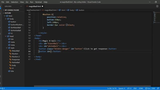 How to create a functional Magic 8 ball using only Javascript, CSS and HTML смотреть онлайн