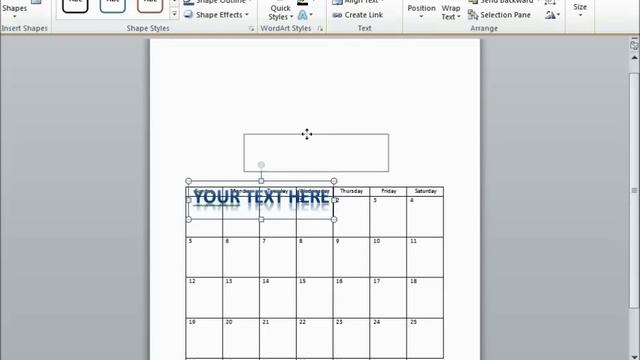 How to make a Calendar using Microsoft word 2010 смотреть онлайн