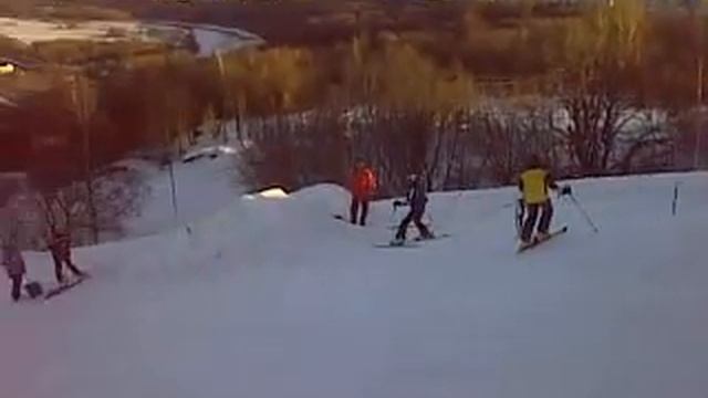 Горнолыжный склон в Крылатском