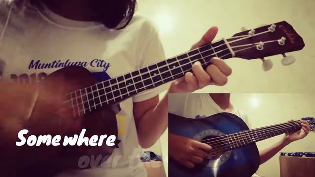 Somewhere over the Rainbow IZt.(Ukelele & Guitar cover) смотреть онлайн