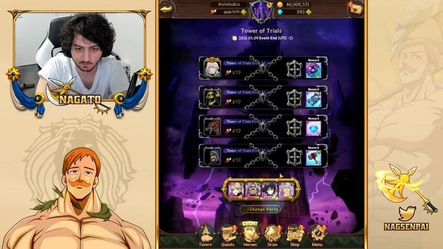 Season 3 TOWER of Trials CRUSHED by TROLL FRAUDRIN!!! OUR GOD!! | Seven Deadly Sins: Grand Cross смотреть онлайн