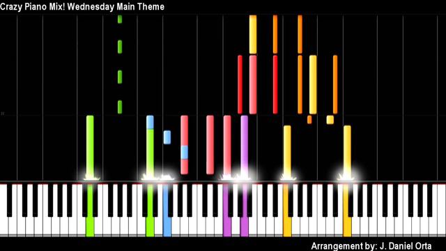Crazy Piano Mix! Wednesday Main Theme смотреть онлайн