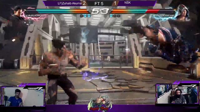 Tekken 7 - LF|Zuhaib Akuma (Kazuya) VS - NSK ( Steve) - FT - 5 смотреть онлайн