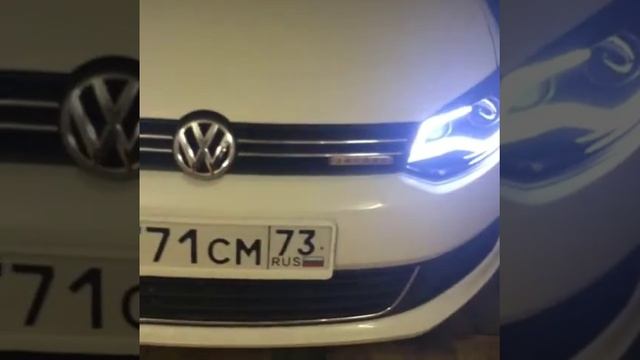 WV Polo новая биксеноновая оптика смотреть онлайн