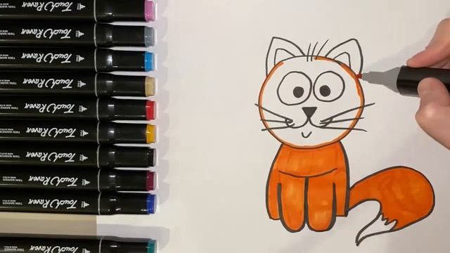 КАК НАРИСОВАТЬ КОТИКА/РИСУЕМ ЛЕГКО И ПРОСТО смотреть онлайн