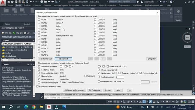 15-Remplir les champs d'une cartouche personnalisée Autocad Electrical 2020 بالعربية смотреть онлайн