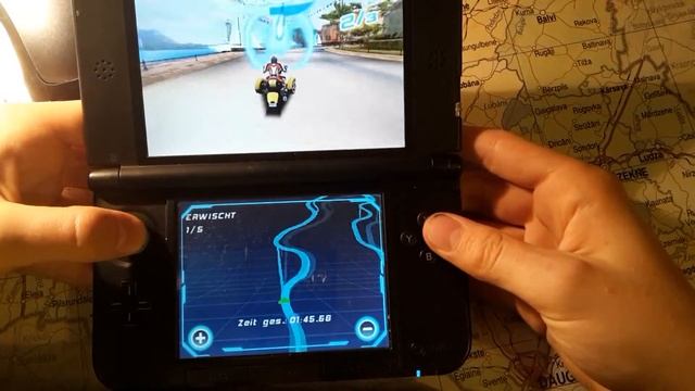 Уезжаем от полиции в Nintendo 3ds (Asphalt 3D) смотреть онлайн