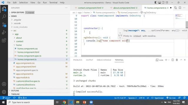ng on destroy Lifecycle hook in Angular | Angular lifecycle hooks | angular | ng on destroy смотреть онлайн