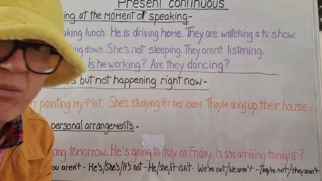 Present continuous tense - English grammar смотреть онлайн