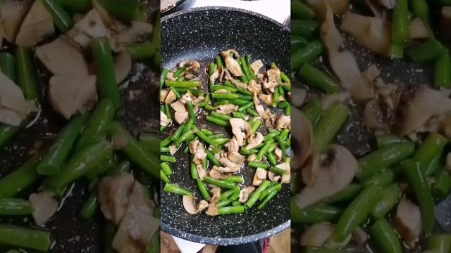 Стручковая фасоль с грибами смотреть онлайн