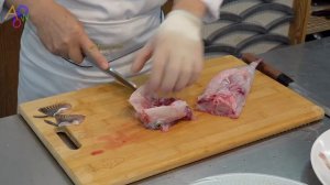 Amazing Process of Removing Blowfish Poison and Making Sashimi. Korean Pufferfish Masterchef