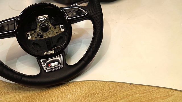 AUDI A6C7 Перетяжка руля c псевдо перфорацией смотреть онлайн