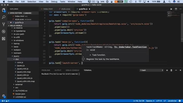 Introduction to Bootstrap 4 | Building A Gulp File | Part 3 | Eduonix смотреть онлайн