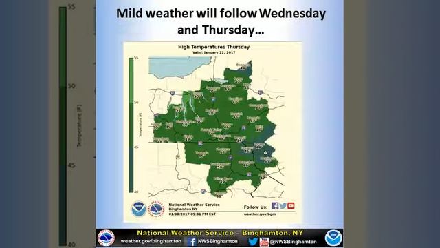 Weather Briefing from NWS Binghamton - January 8, 2017 смотреть онлайн