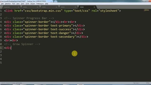 loading page in boostrap | spinner in bootstrap 4 | bootstrap 4 tutorial смотреть онлайн