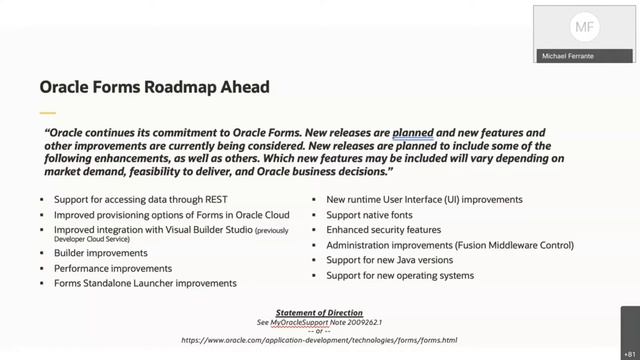 Webinar Oracle Forms with Michael Ferrante смотреть онлайн