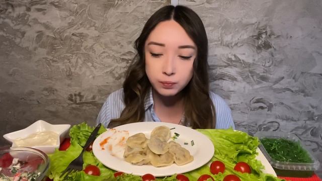 МУКБАНГ пельмени домашние ? смотреть онлайн