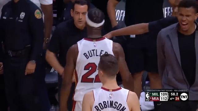 Jimmy Butler "This is my sh*t" after insane clutch buckets in win vs Bucks Game 4 смотреть онлайн