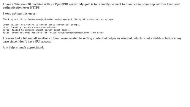 Git credential helper over OpenSSH from Windows server смотреть онлайн