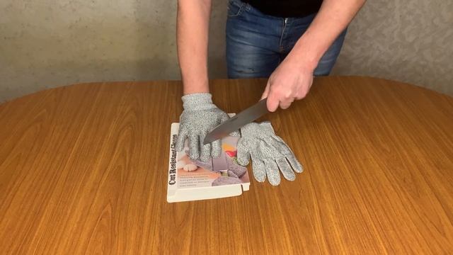 Защитные перчатки кевларовые от порезов CUT RESISTAN GLOVES смотреть онлайн