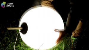 Установка уличного светодиодного светильника Lighthouse