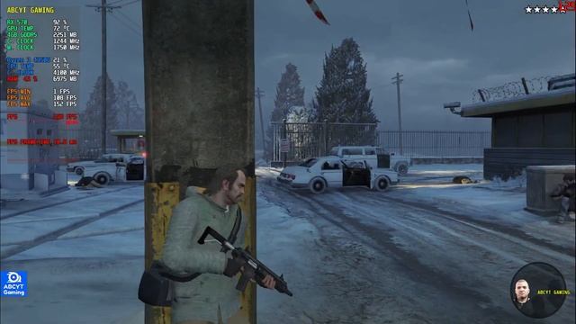 GTA V Gameplay And Benchmark Ryzen 4350g RX 570 смотреть онлайн