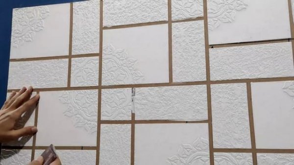 How to Create a Vintage Brick Pattern Decor with Mandala Stencil Texture