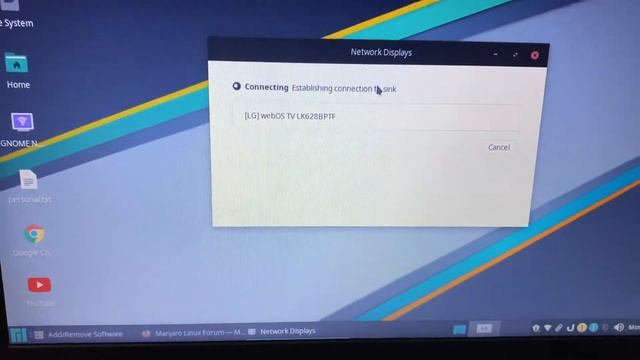 Miracast Wireless Display on Manjaro Linux | Gnome Network Displays смотреть онлайн